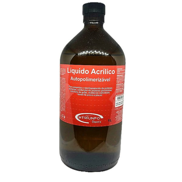 Resina Acrílica Auto Líquido 1000ml Triunfo