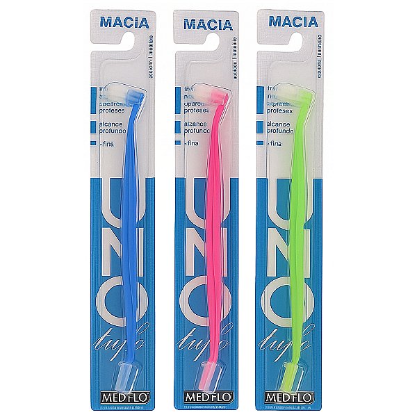 Kit 3 Escova Dental Unitufo Cônica Medfio