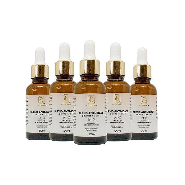 Kit Pureza Beauty Sérum Hidratante Facial Vitamina C - Pague 3 e Leve 5