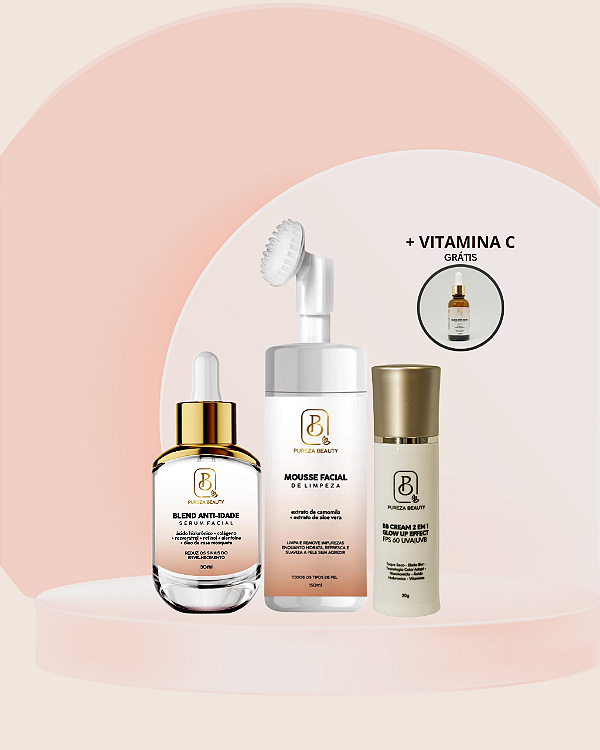Kit Pureza Beauty: Limpeza, Hidratação e Cuidados Anti-idade