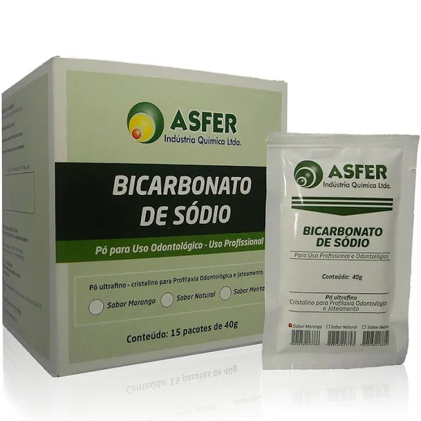 Bicarbonato de Sódio Natural Sachê 15X40G - ASFER
