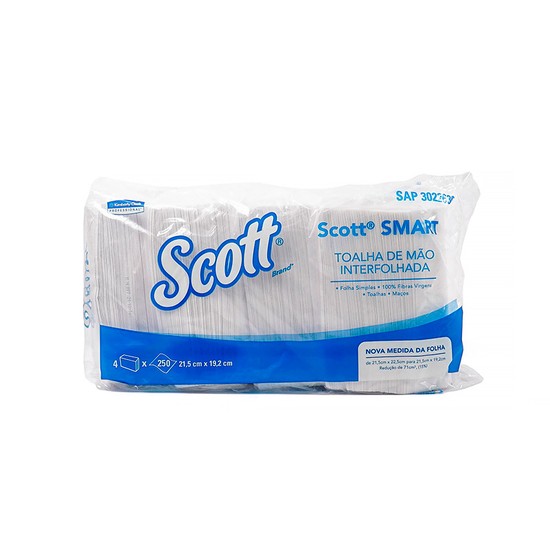Papel Toalha Smart Folha Simples 1000 Folhas