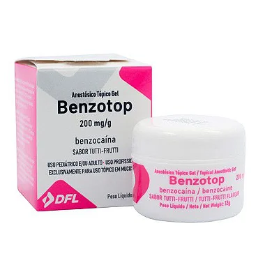 Anestésico Tópico Benzotop  20% Tutti Frutti 12G- BENZOTOP