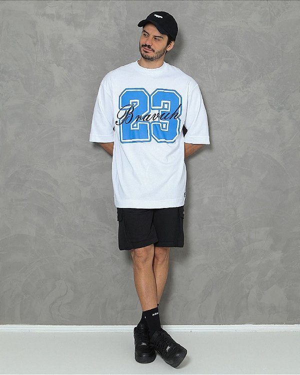 Camiseta Bravuh “23 Legacy” - White Edition Blue Edition