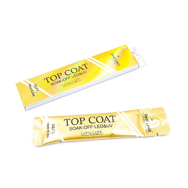 Refil Top Coat Linha Light Real Love - 10ml