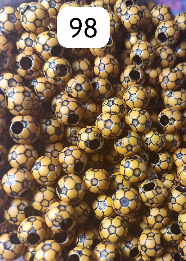Miçanga do Lek - Bola de Futebol Amarela