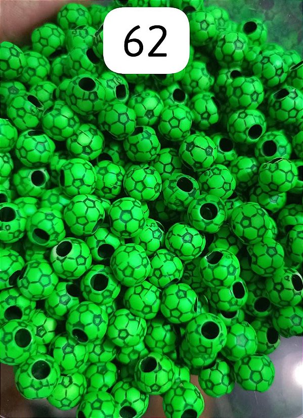 Miçanga do Lek - Bola de futebol Verde Flo