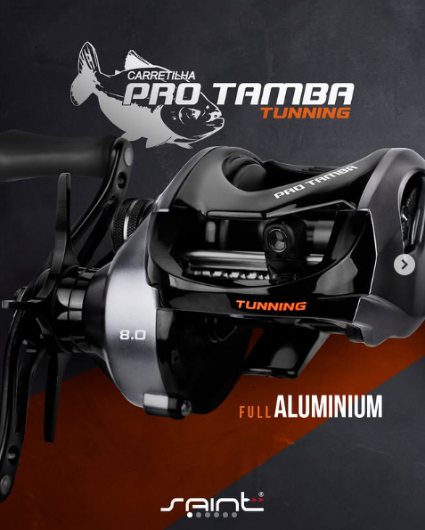 Lançamento Saint Carretilha PRO TAMBA TUNNIG rec 8.0- 15kg FULL ALUMINIO