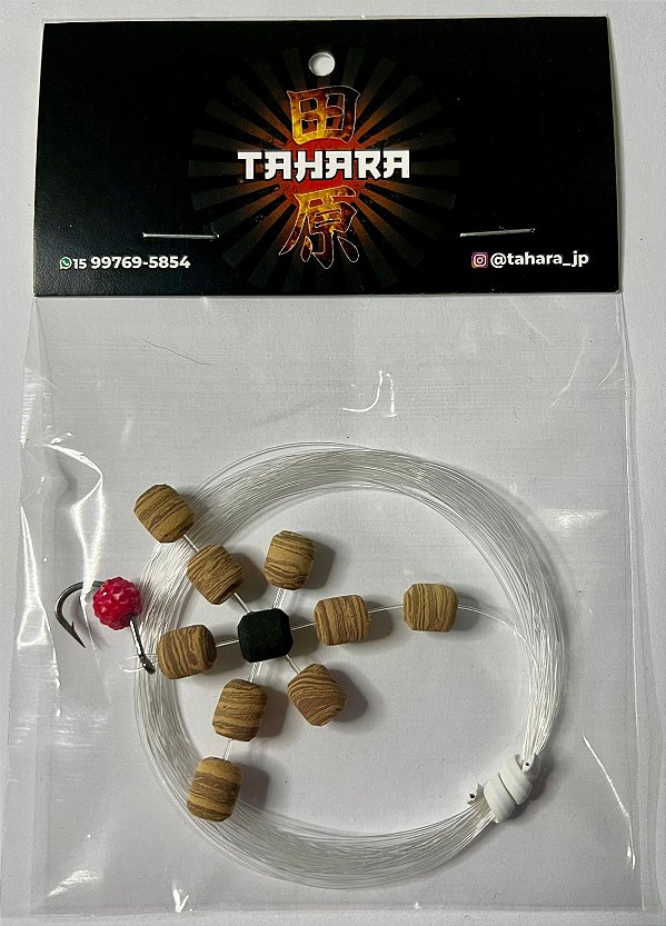 Manhosinho Cortadinho do Tahara 8mm - Caramelo c/ bege centro preto