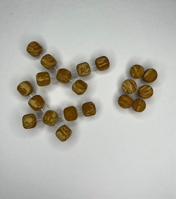 2 Aste manhosinho cortadinho do Oreia - Caramelo c/ Bege