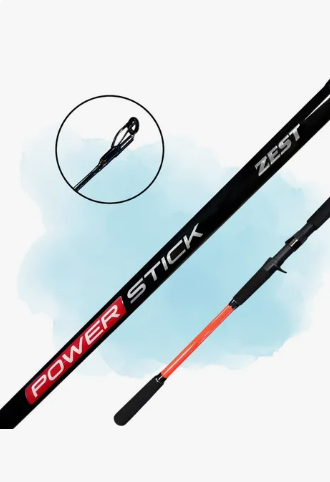 Vara P/ Carretilha Zest Power Stick 902 2,74m 40lb 2 Partes Cor Preto E Vermelho