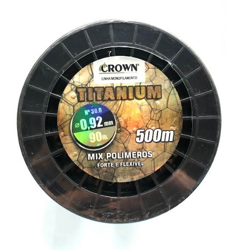 Linha de Pesca Monofilamento Crown Titanium 500 Metros