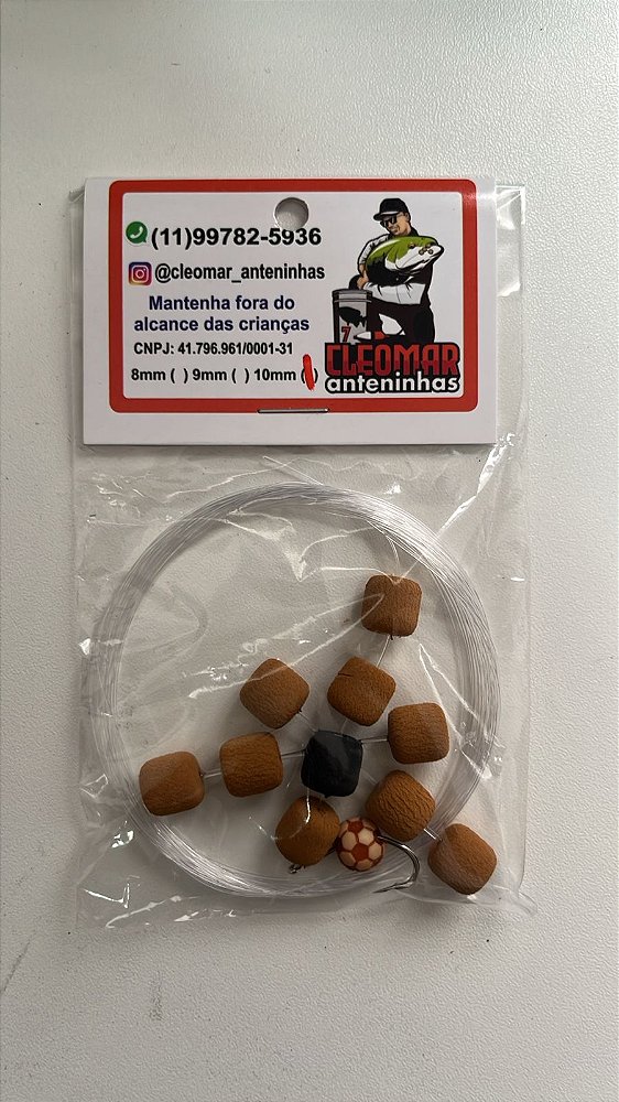 Manhosinho Cleomar 10mm - Mostarda c/preto