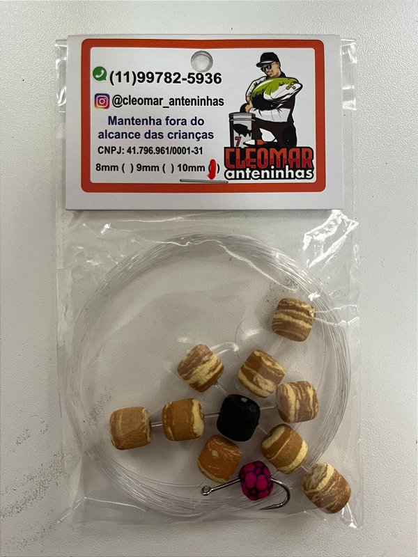 Manhosinho Cleomar 10mm - Caramelo com bege c/preto