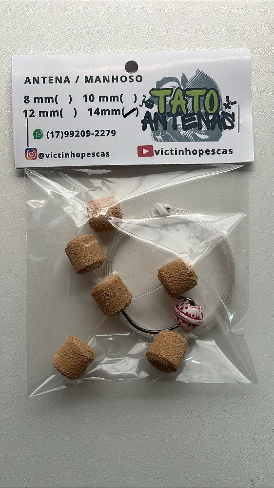 Tato Antenas ( Victinho Pescas) - Antena Especial Arranhadinha Camurça 14 MM