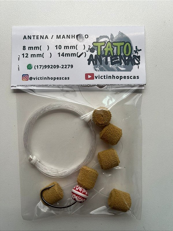 Tato Antenas ( Victinho Pescas) - Antena Especial Arranhadinha Mostardinha 14 MM