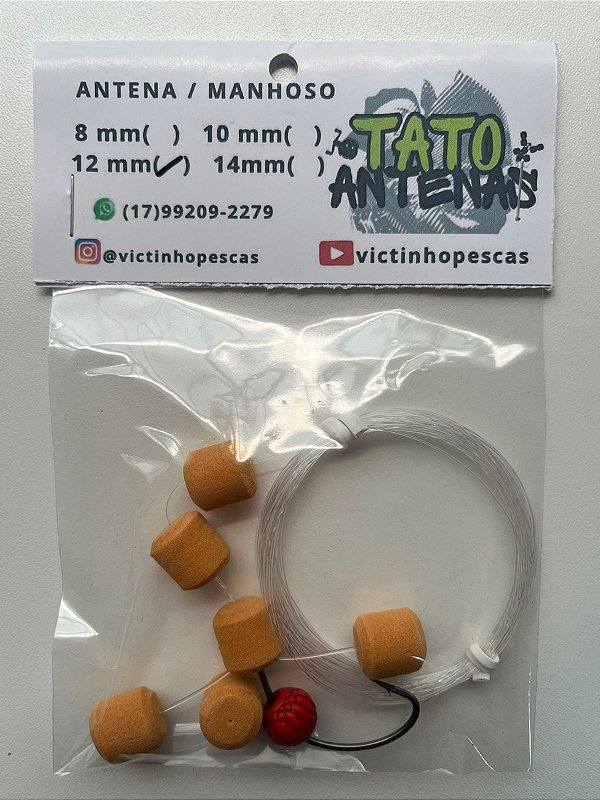 Tato Antenas ( Victinho Pescas) - Antena Especial Cortadinho Café com leite 12 MM
