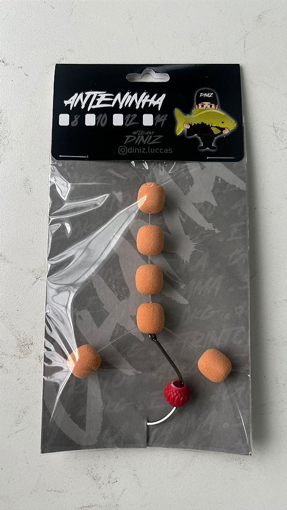 Antena 12mm TEAM DINIZ - Cor Pele de Frango