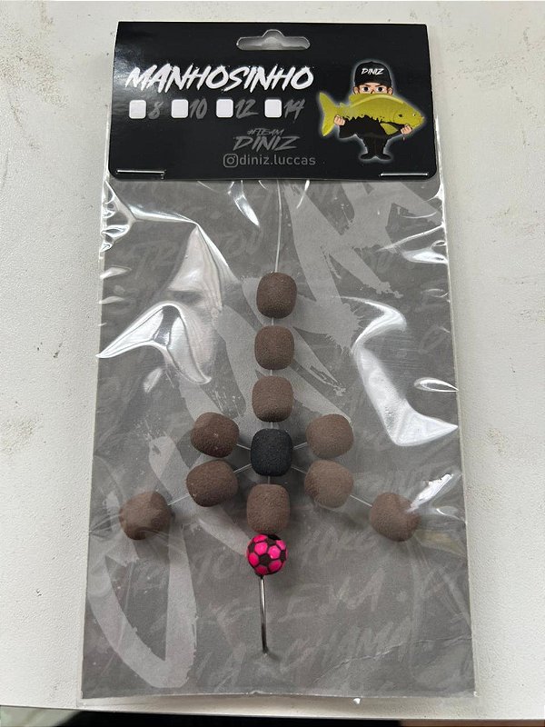 Anteninha 10mm TEAM DINIZ - Marrom escuro