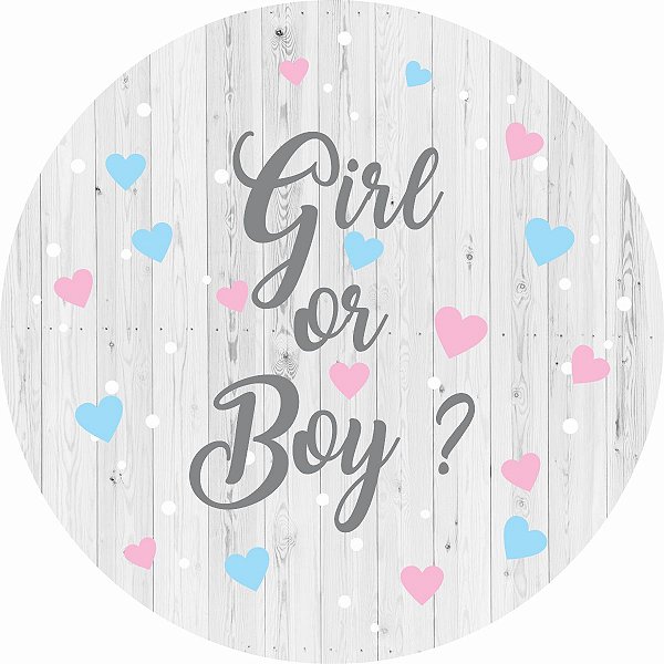 Painel de Festa Boy or Girl, Em Tecido  Premium 3D !!!