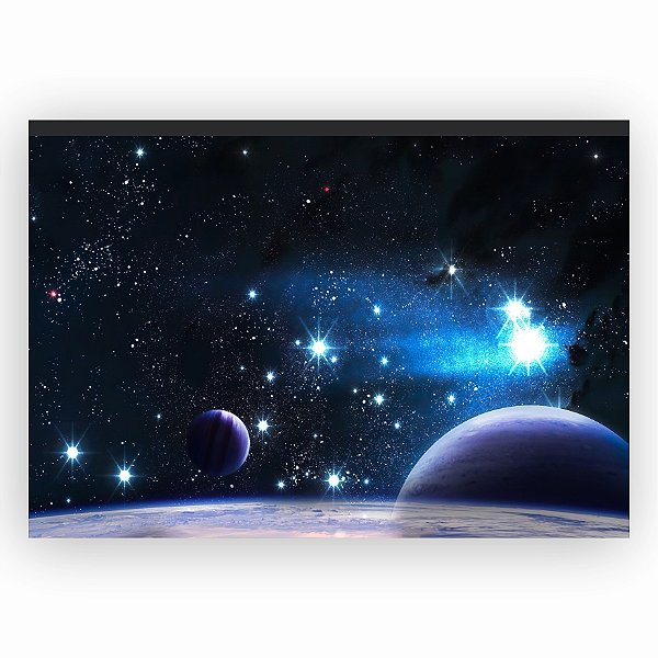 Painel retangular ESPAÇO com passa varão