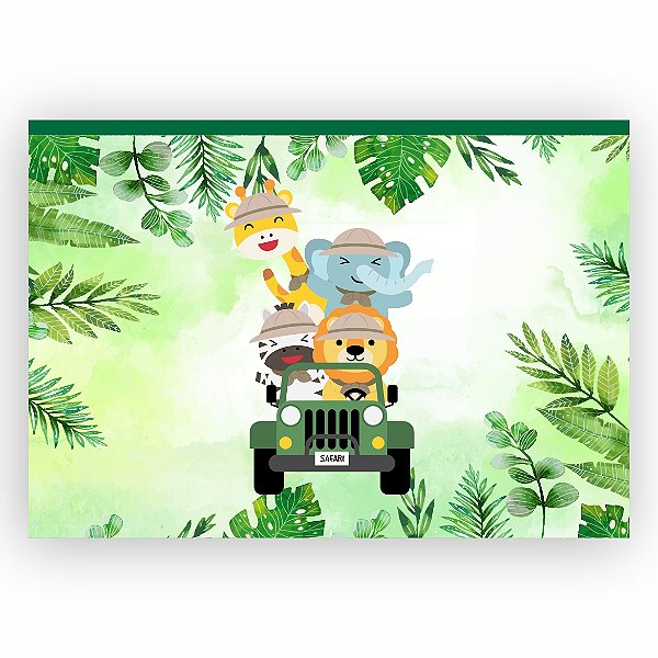 Painel retangular SAFARI BABY com passa varão