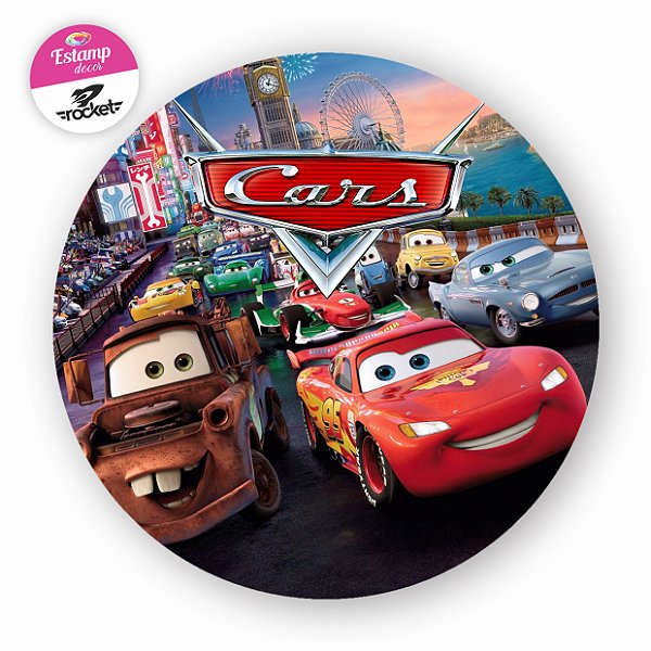 Painel CARROS redondo, em Tecido Premium 3D!!