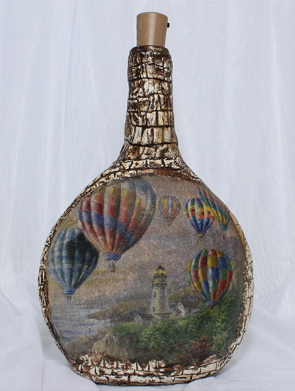 Garafa de Vidro Luminária