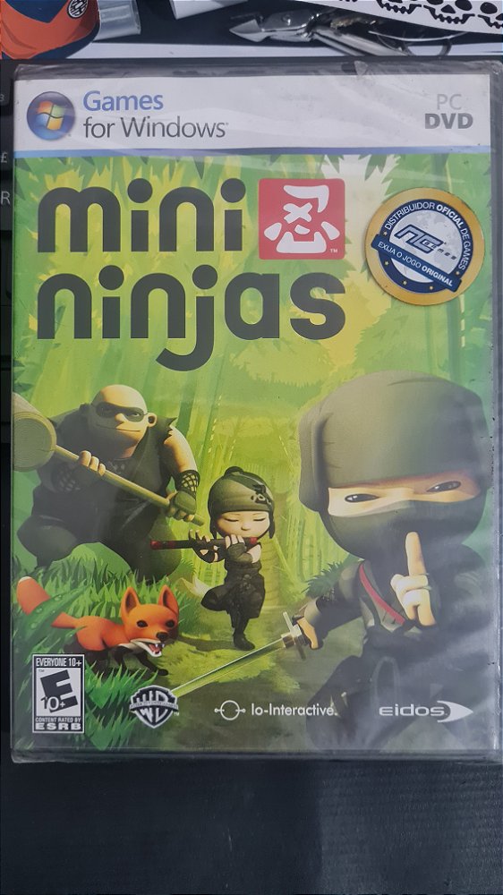 Jogo Mini ninjas Pc Original Mídia Fisica Lacrado