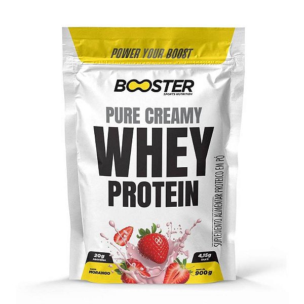 PURE CREAMY WHEY - 900g REFIL - MORANGO
