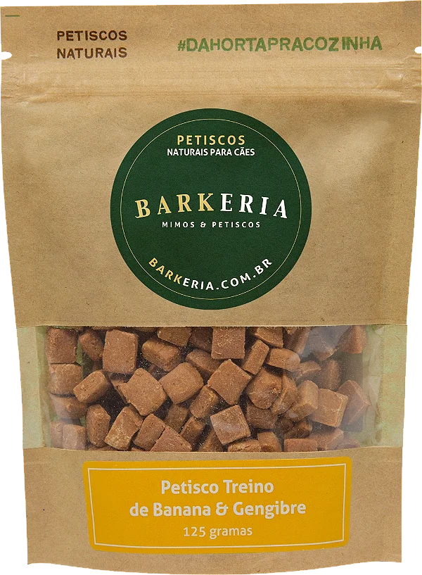 Petisco Treino de Banana e Gengibre