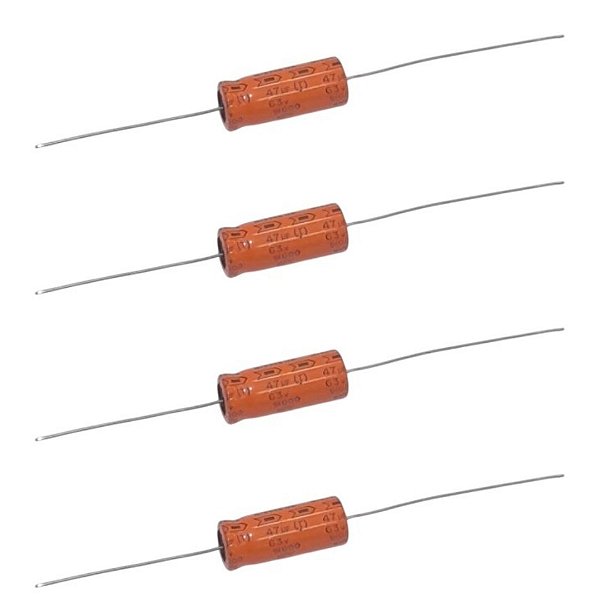 Siemens Capacitor Eletrolítico 47uF 63V Axial 10x20 85°C