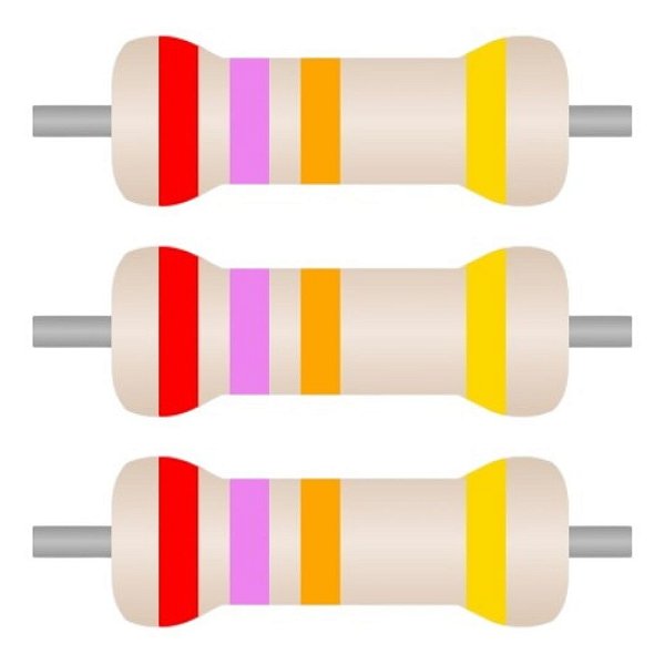 ROHM SFR16S Resistor Filme Metálico 27KΩ 0.25W 5% - Kit 100 Peças