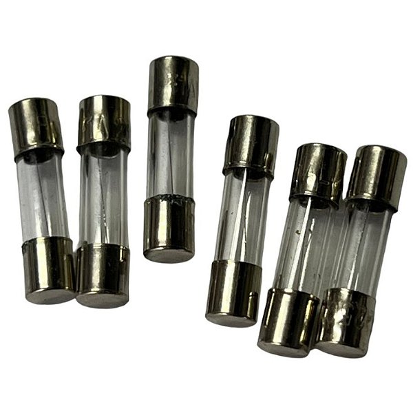 Fusível de Vidro 6x30mm 15 Ampères 250 Volts para Circuitos AC