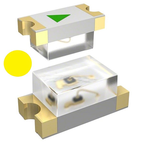 HSMY-C190 LED SMD Amarelo Difuso 0603 8mcd 586nm Broadcom