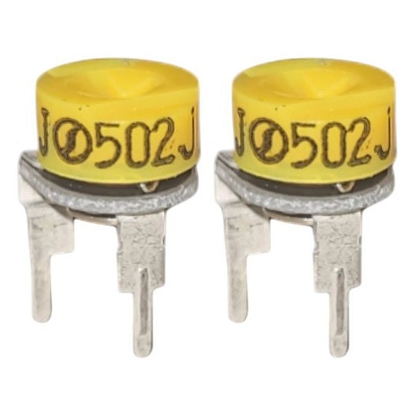 Trimpot Horizontal 5K 7mm Ajustável com Botão RF-637V