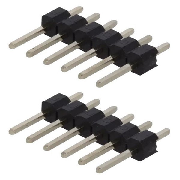 Barra de Pinos Macho Reta 6 Vias 2.54mm CONNFLY (DS1021-1*6SF11-B)