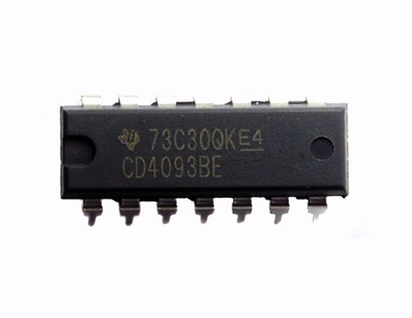 CI CD4093BE Texas CMOS Quad 2-Input NAND Gate Schmitt Trigger 14 Pinos DIP