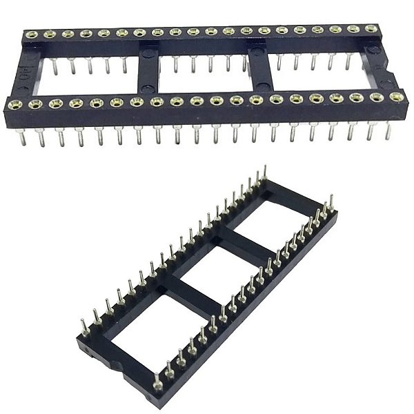 Socket Torneado 40P CPT-40 – Compatível com CIs DIP-40