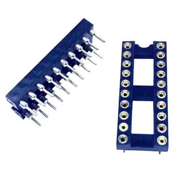 Soquete CI 20 Pinos Torneado Modelo CPT-20 PTH (Narrow)