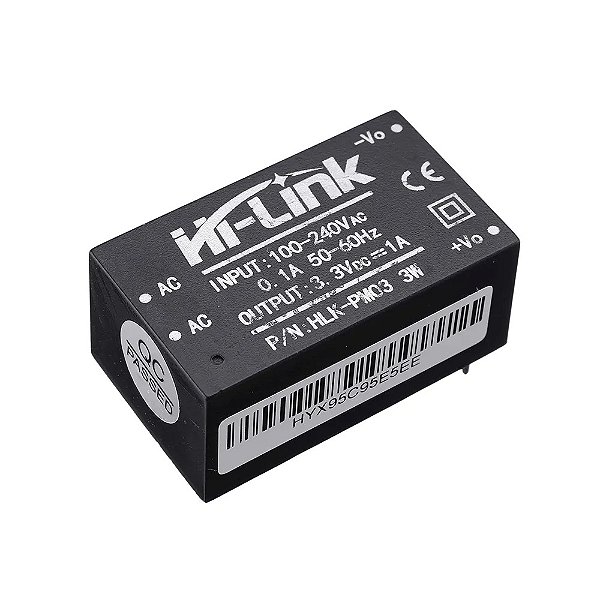 HLK-PM03 Mini Fonte Isolada 3.3V 3W 1A – Hi-Link