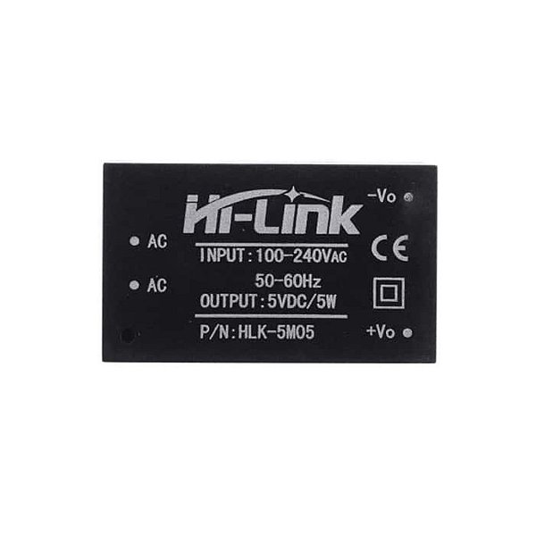 Hi-Link HLK-5M05 Fonte Isolada 5V 5W – Módulo Mini AC para DC