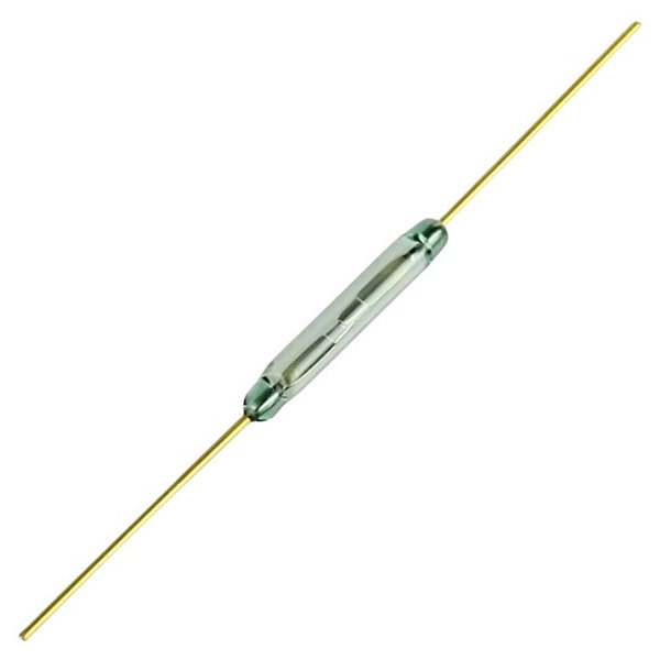 Ampola Reed 14×2mm Dourada - Chave Magnética de Proximidade