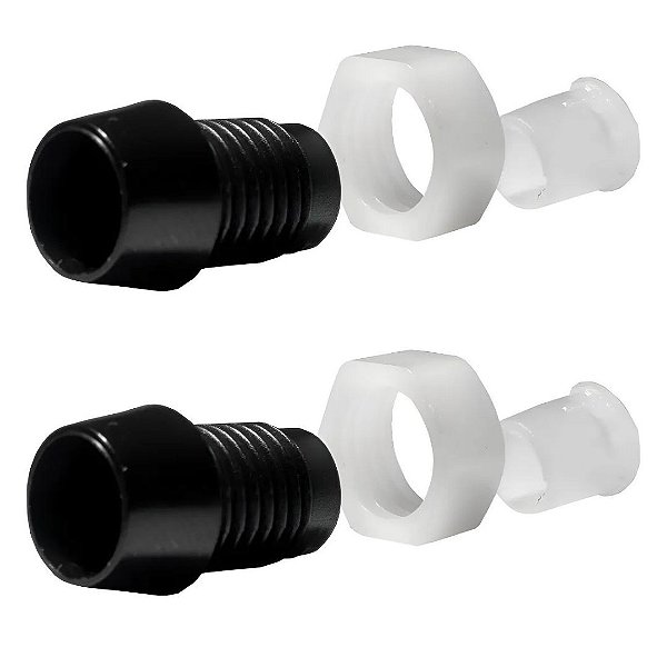 Suporte para LED 5mm com Rosca - Plástico Preto (1936)