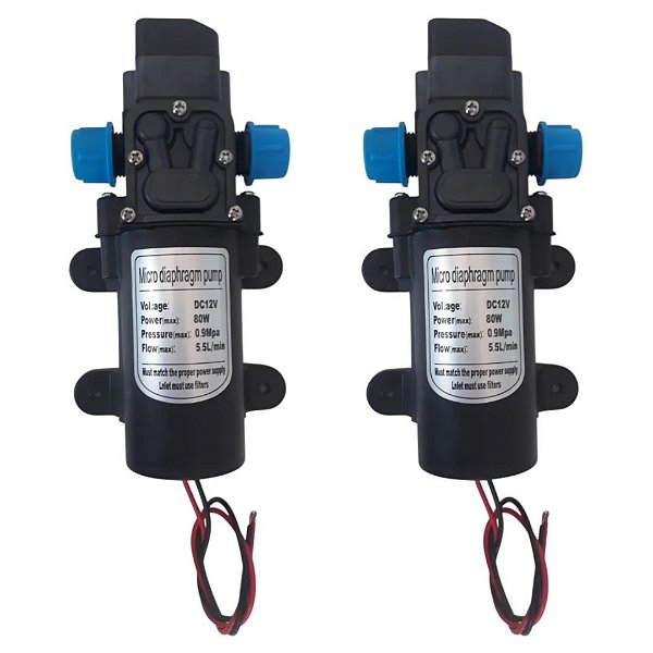 Micro Bomba Diafragma 12V 80W Solar 5.5L/min 0.9MPa – E-Solar Pump