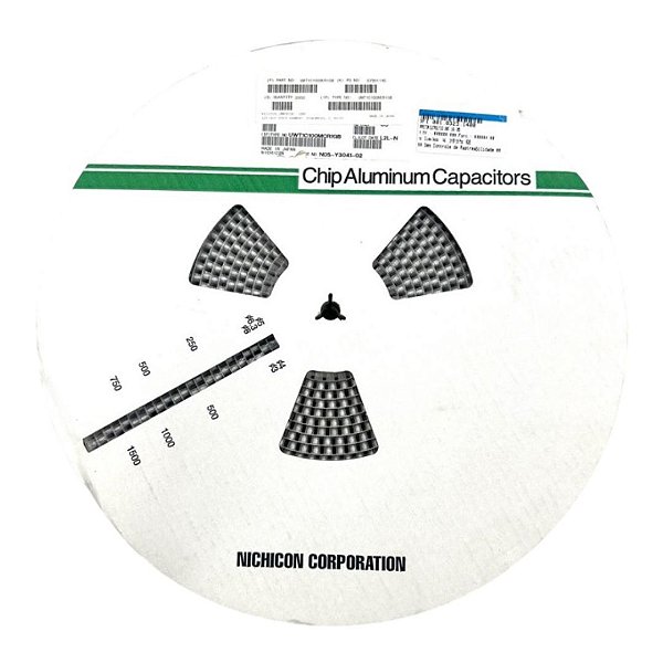 SMD 10uF 16V Eletrolítico 20% (4x5.4mm) - 2.000 Peças (UWT1C100MCR1GB)