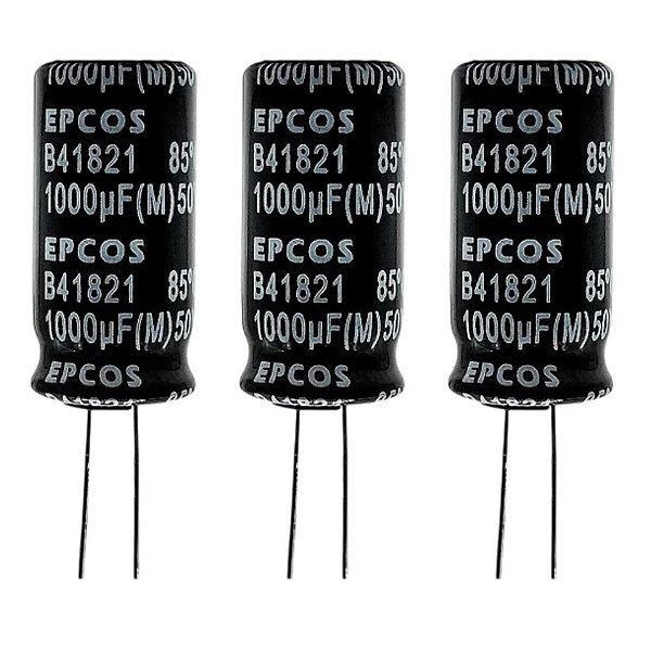 EPCOS B41821A6107M Capacitor Eletrolítico 1000uF 50V 85°C Radial