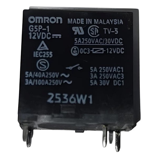 Relé de Potência OMRON G5P-1 Bobina 12VDC 4 Pinos