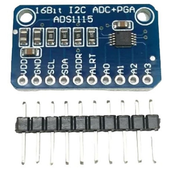 ADC ADS1115 16 Bit Interface I2C 4 Canais Programáveis
