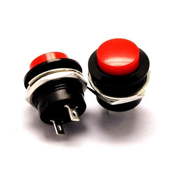 Chave Momentânea Vermelha R13-507 125VAC 6A 250VAC 3A